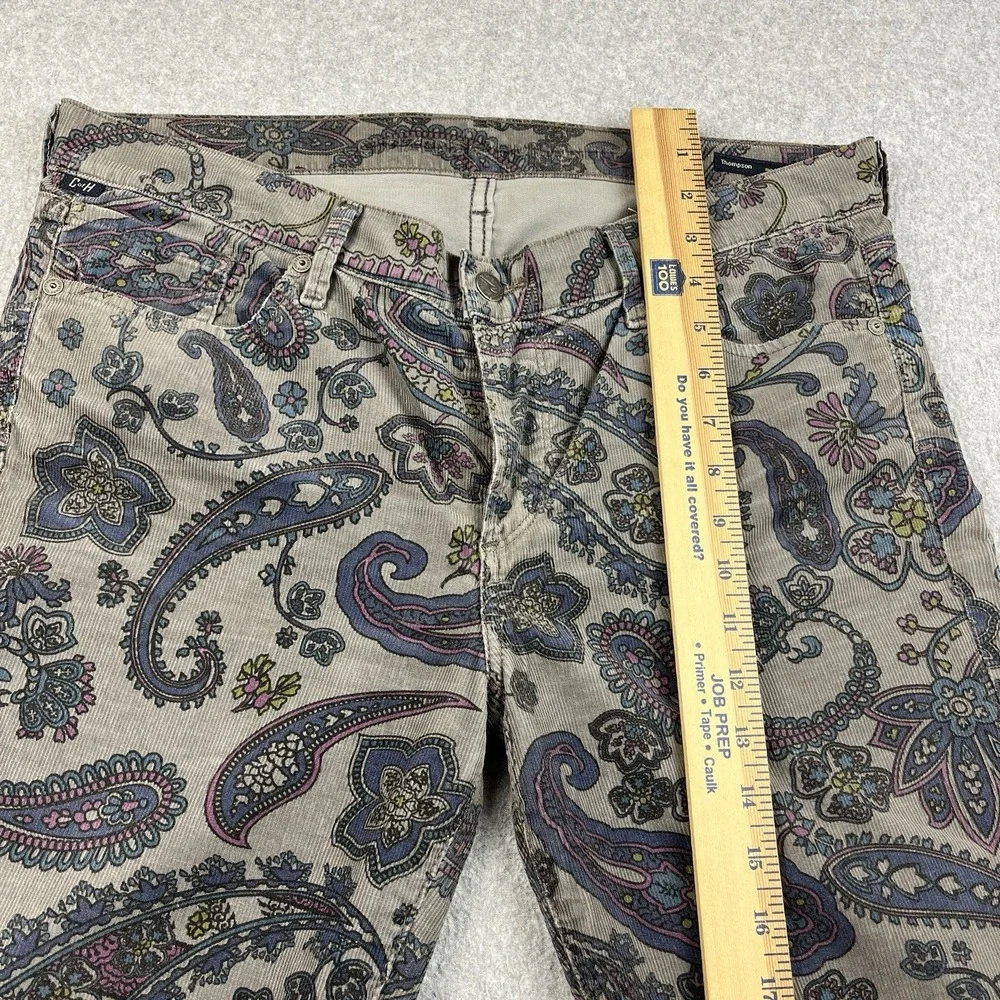 Citizens of Humanity Pants Womens‎ 29 Fits 36 Thompson Birch Corduroy Paisley